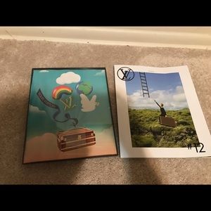 May2021 Louis Vuitton magazine and framed magazine picture from that magazine .